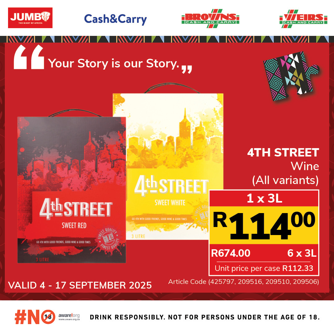 Jumbo Cash & Carry specials - 04/09/2025 - 17/09/2025. Page 2