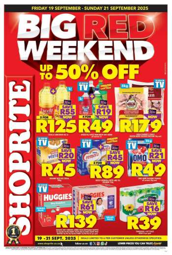 Shoprite catalogue  - 19/09/2025 - 21/09/2025.