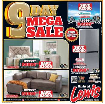 Lewis catalogue  - 19/09/2025 - 30/09/2025.