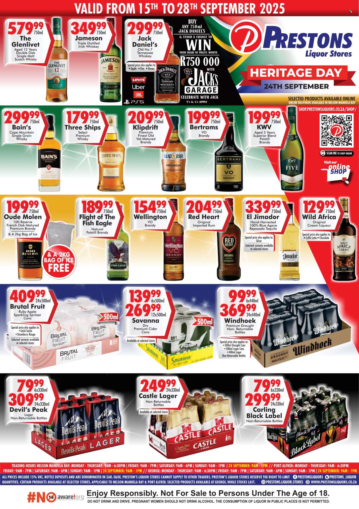 Prestons Liquor Stores specials - 15/09/2025 - 28/09/2025. Page 1
