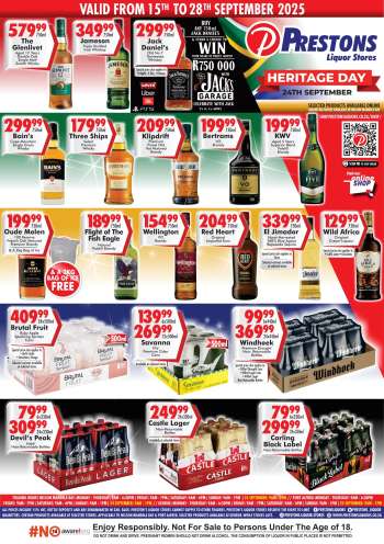 Prestons Liquor Stores catalogue  - 15/09/2025 - 28/09/2025.