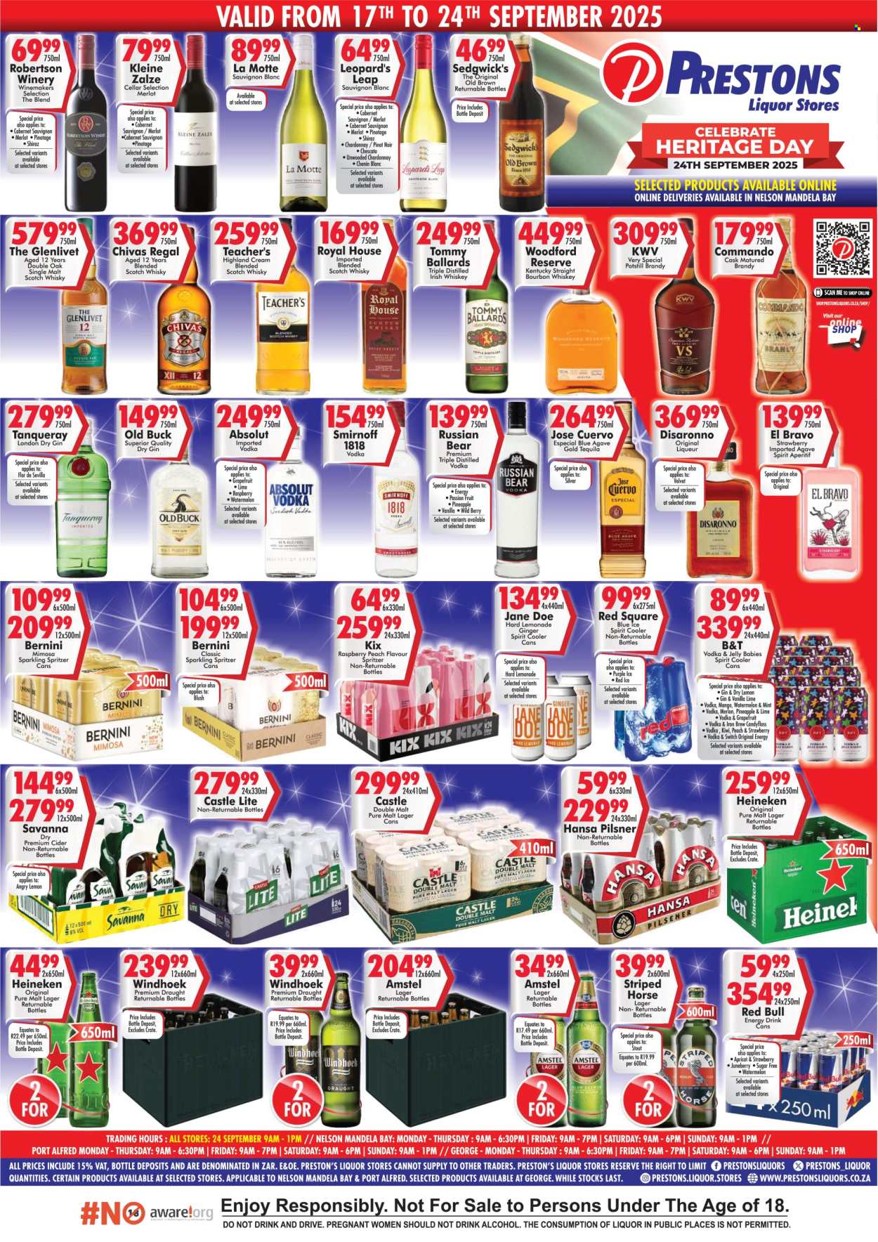 Prestons Liquor Stores specials - 17/09/2025 - 24/09/2025. Page 1