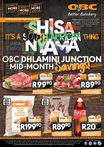 OBC catalogue  - 22/09/2025 - 28/09/2025.
