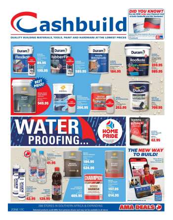Cashbuild catalogue  - 22/09/2025 - 19/10/2025.