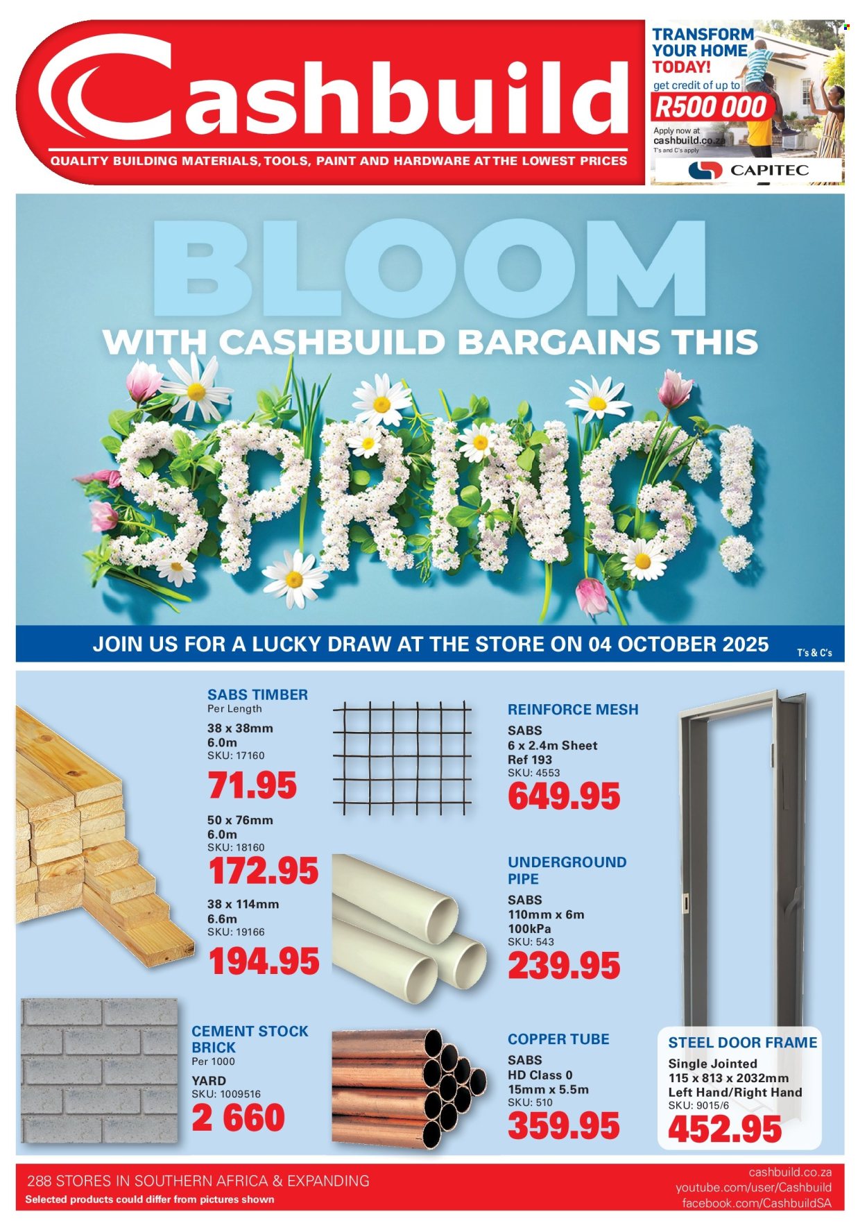 Cashbuild specials - 22/09/2025 - 19/10/2025. Page 1