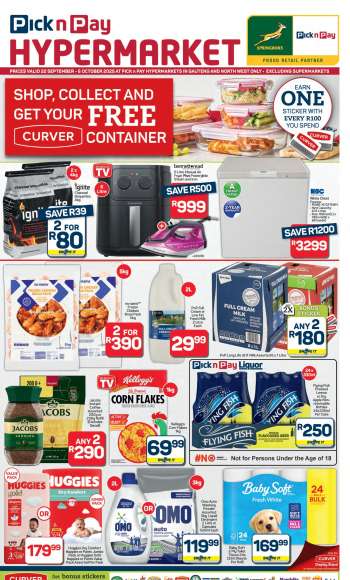 Pick n Pay Hypermarket catalogue  - 22/09/2025 - 06/10/2025.