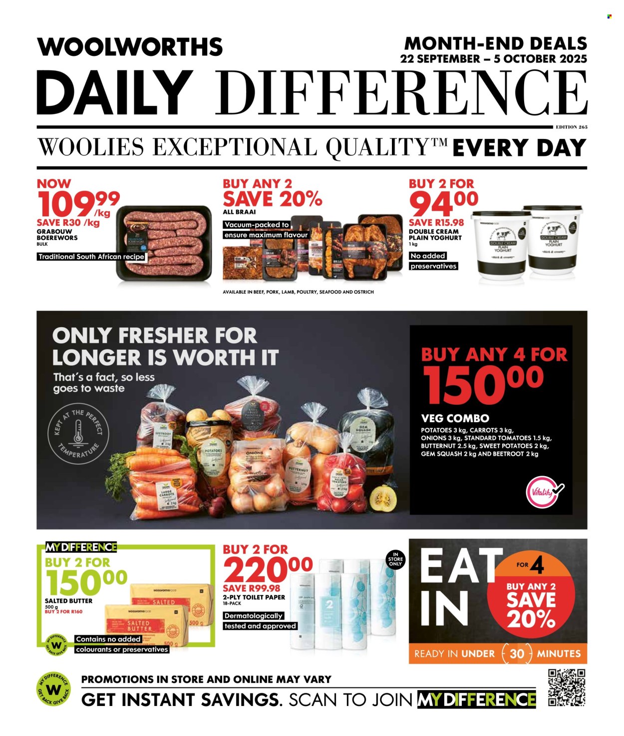 Woolworths specials - 22/09/2025 - 05/10/2025. Page 1