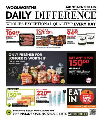 Woolworths catalogue  - 22/09/2025 - 05/10/2025.