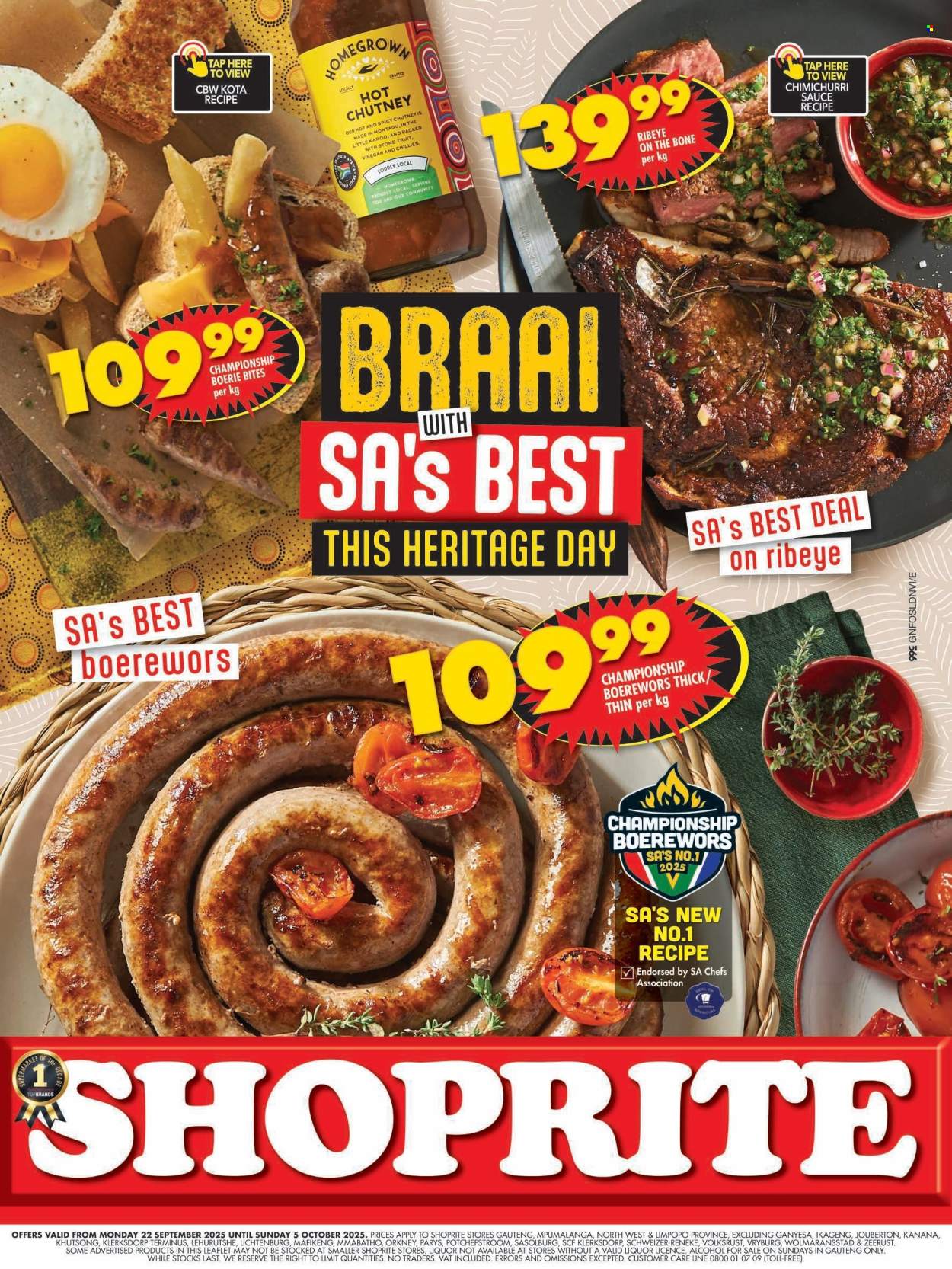 Shoprite specials - 22/09/2025 - 05/10/2025. Page 1