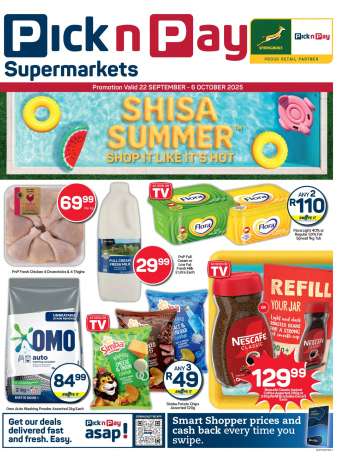 Pick n Pay Supermarket catalogue  - 22/09/2025 - 06/10/2025.