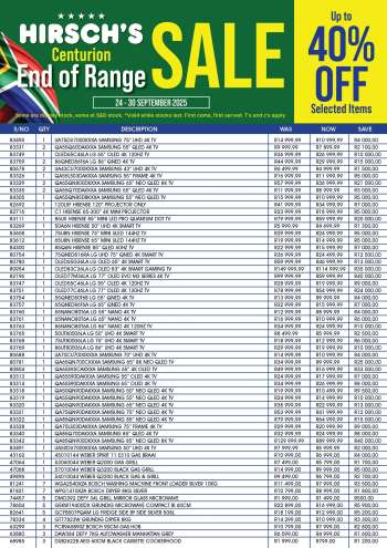 Hirsch's catalogue  - 24/09/2025 - 30/09/2025.