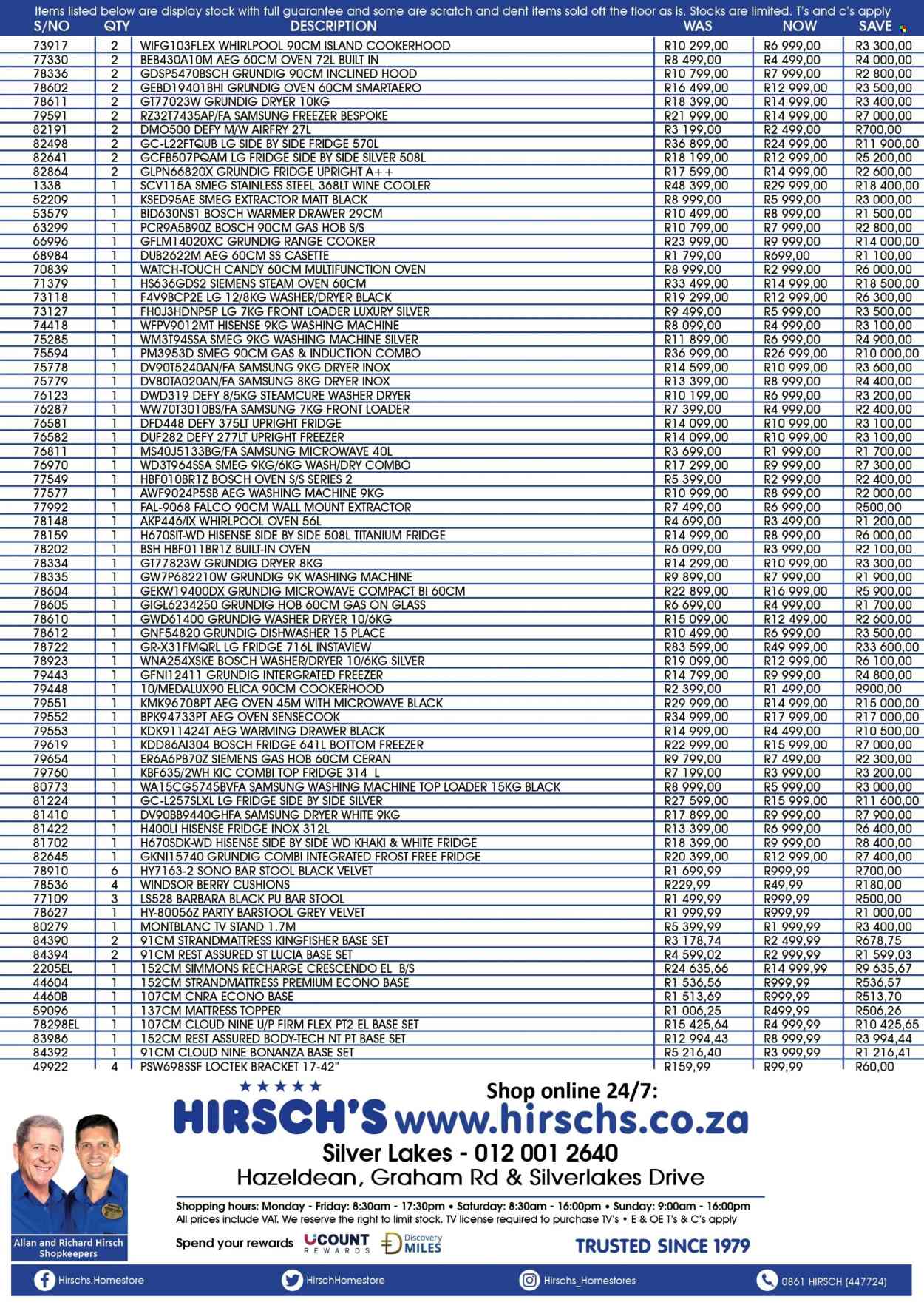 Hirsch's specials - 24/09/2025 - 30/09/2025. Page 2