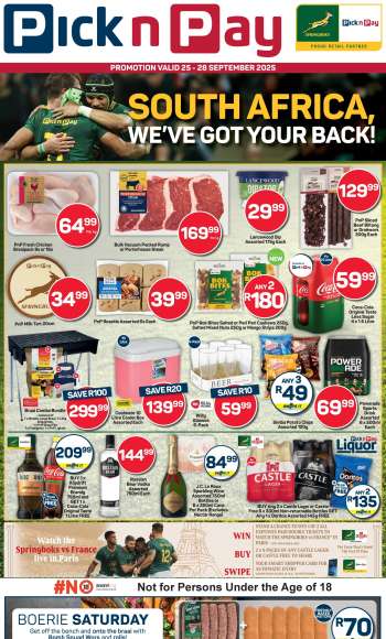 Pick n Pay catalogue  - 25/09/2025 - 28/09/2025.