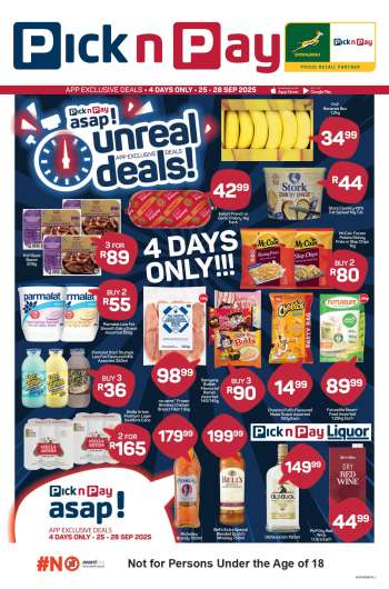 Pick n Pay catalogue  - 25/09/2025 - 28/09/2025.