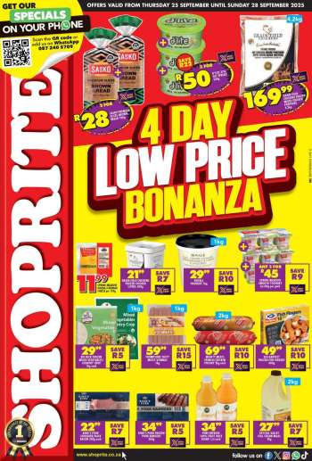 Shoprite catalogue  - 25/09/2025 - 28/09/2025.