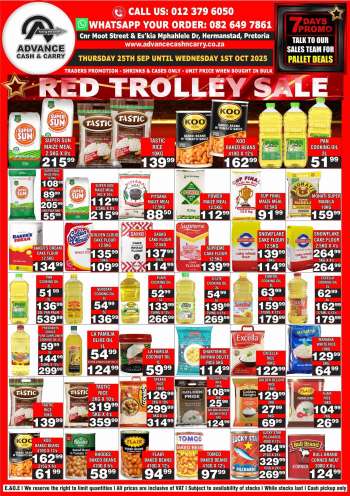 Advance Cash & Carry catalogue  - 25/09/2025 - 01/10/2025.