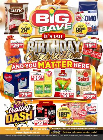Big Save catalogue  - 25/09/2025 - 11/10/2025.