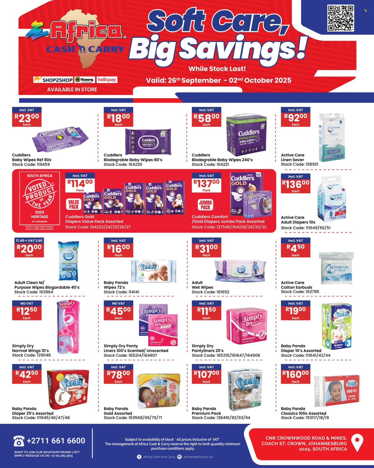 Africa Cash & Carry specials - 26/09/2025 - 02/10/2025. Page 1