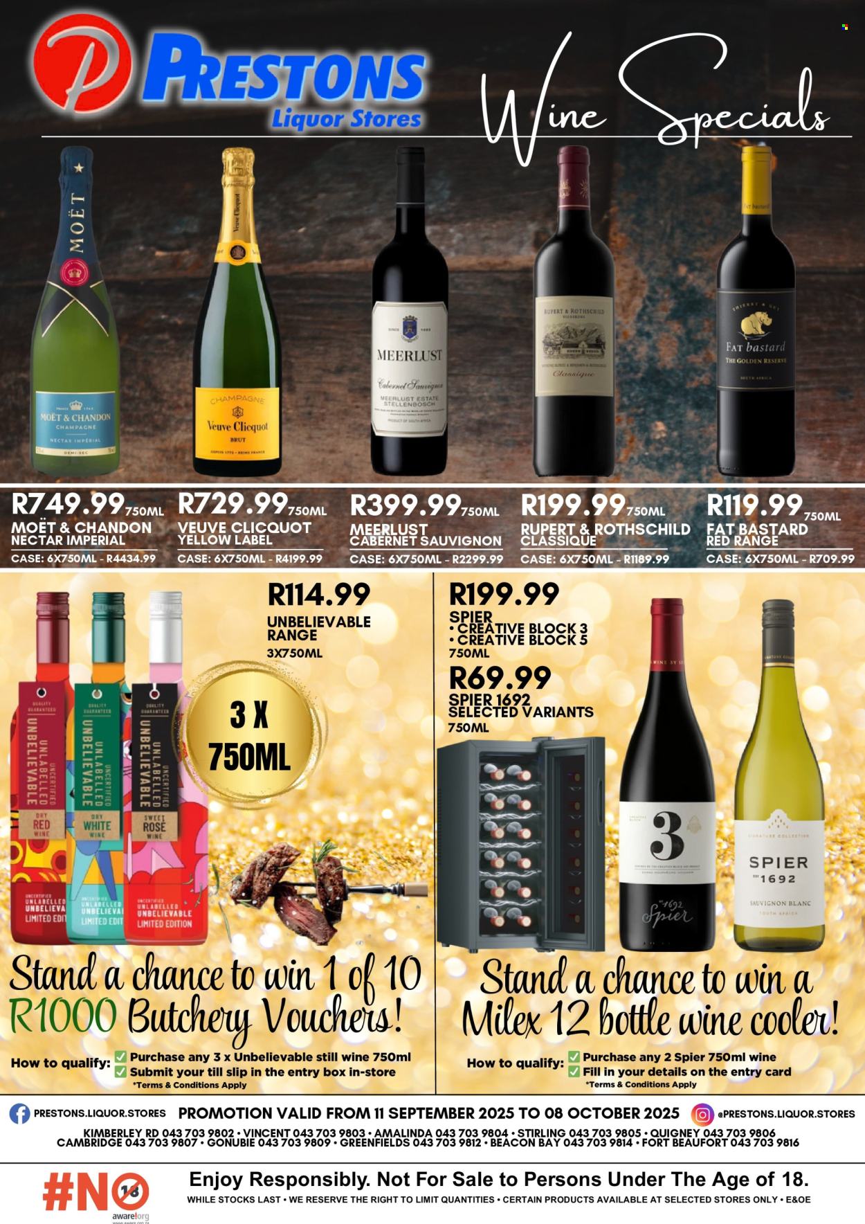 Prestons Liquor Stores specials - 11/09/2025 - 08/10/2025. Page 1