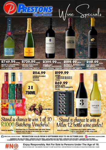 Prestons Liquor Stores catalogue  - 11/09/2025 - 08/10/2025.