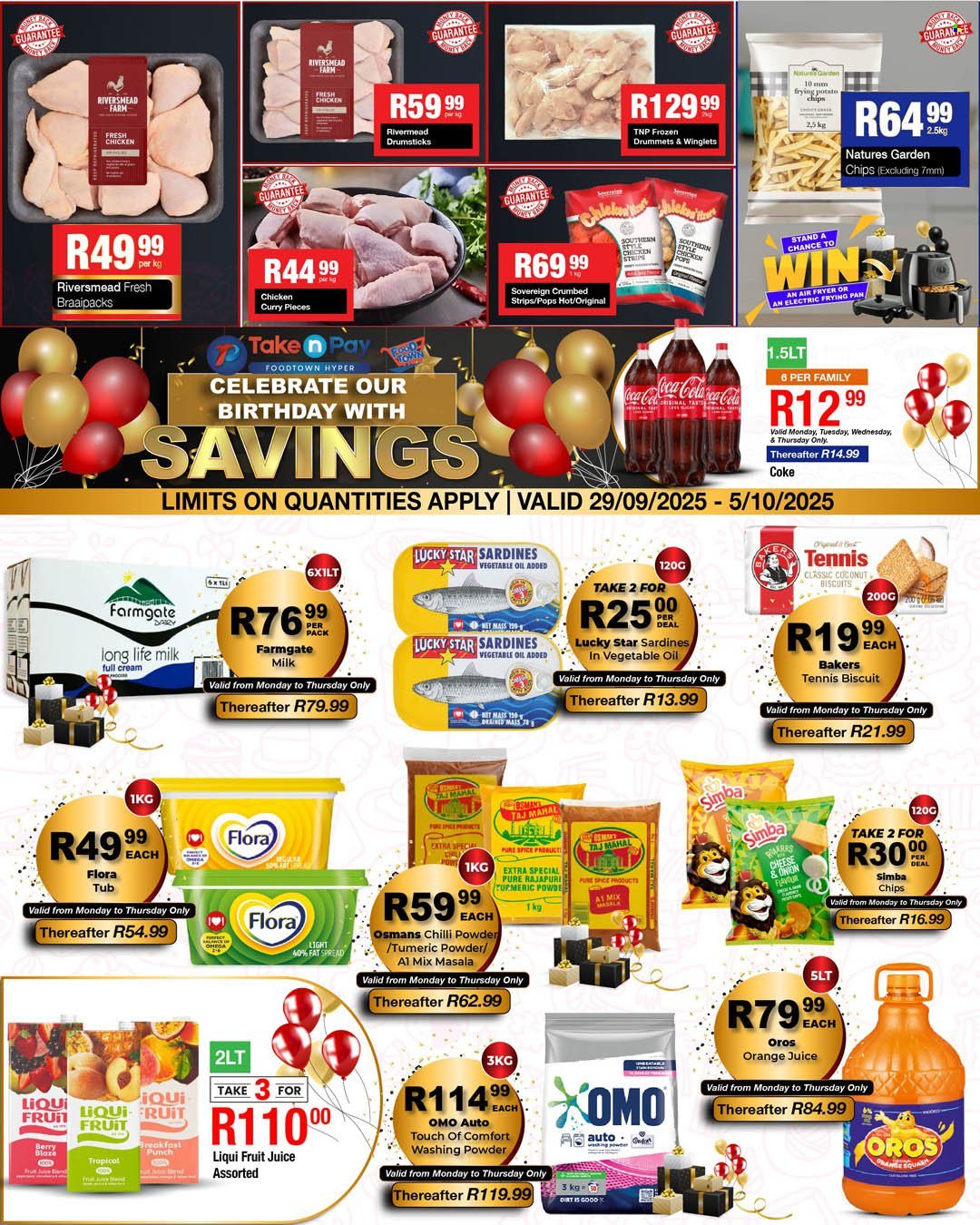 Take n Pay specials - 29/09/2025 - 05/10/2025. Page 1
