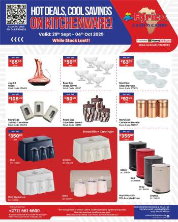 Africa Cash & Carry catalogue  - 29/09/2025 - 04/10/2025.