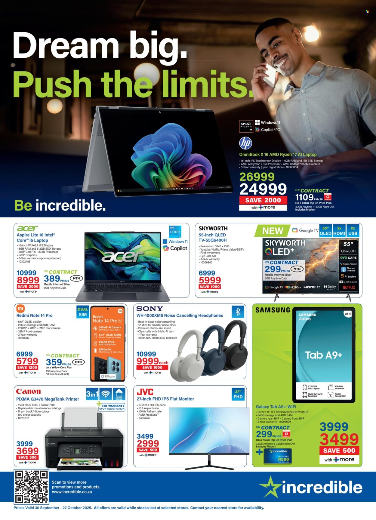 Incredible Connection specials - 30/09/2025 - 27/10/2025. Page 1