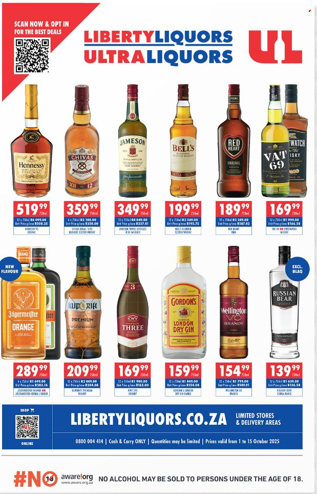 Liberty Liquors specials - 01/10/2025 - 15/10/2025. Page 1