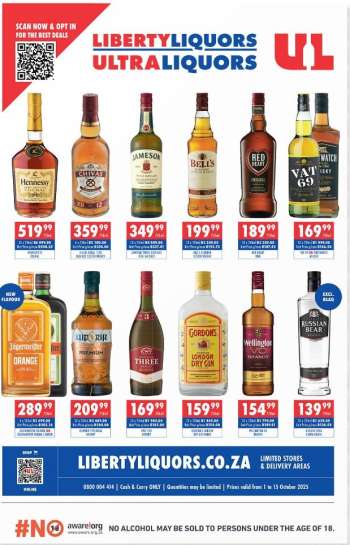 Liberty Liquors catalogue  - 01/10/2025 - 15/10/2025.