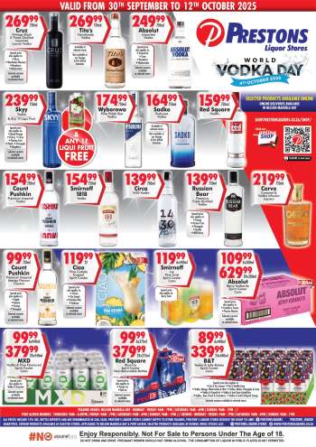 Prestons Liquor Stores catalogue  - 30/09/2025 - 12/10/2025.