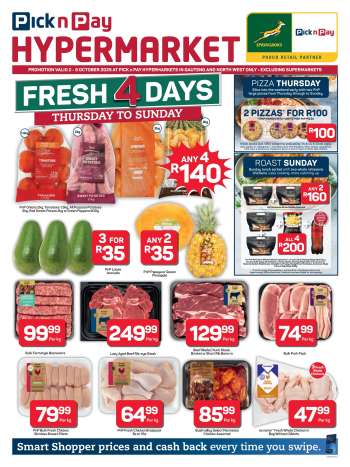 Pick n Pay Hypermarket catalogue  - 02/10/2025 - 05/10/2025.