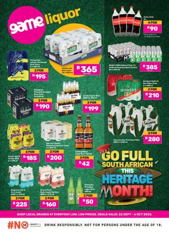 Game catalogue  - 22/09/2025 - 06/10/2025.