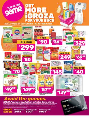 Game catalogue  - 24/09/2025 - 09/10/2025.