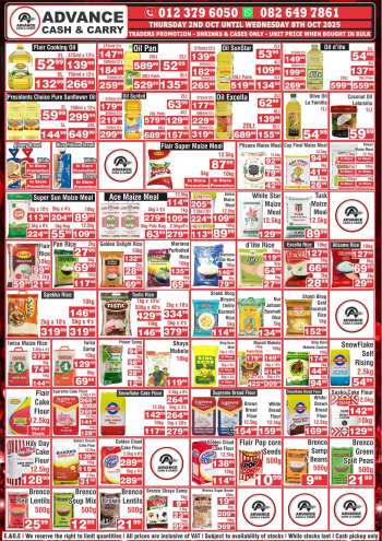 Advance Cash & Carry catalogue  - 02/10/2025 - 08/10/2025.