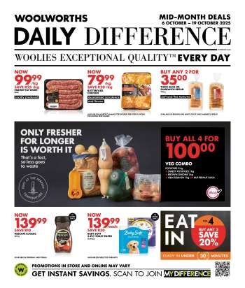 Woolworths catalogue  - 06/10/2025 - 19/10/2025.