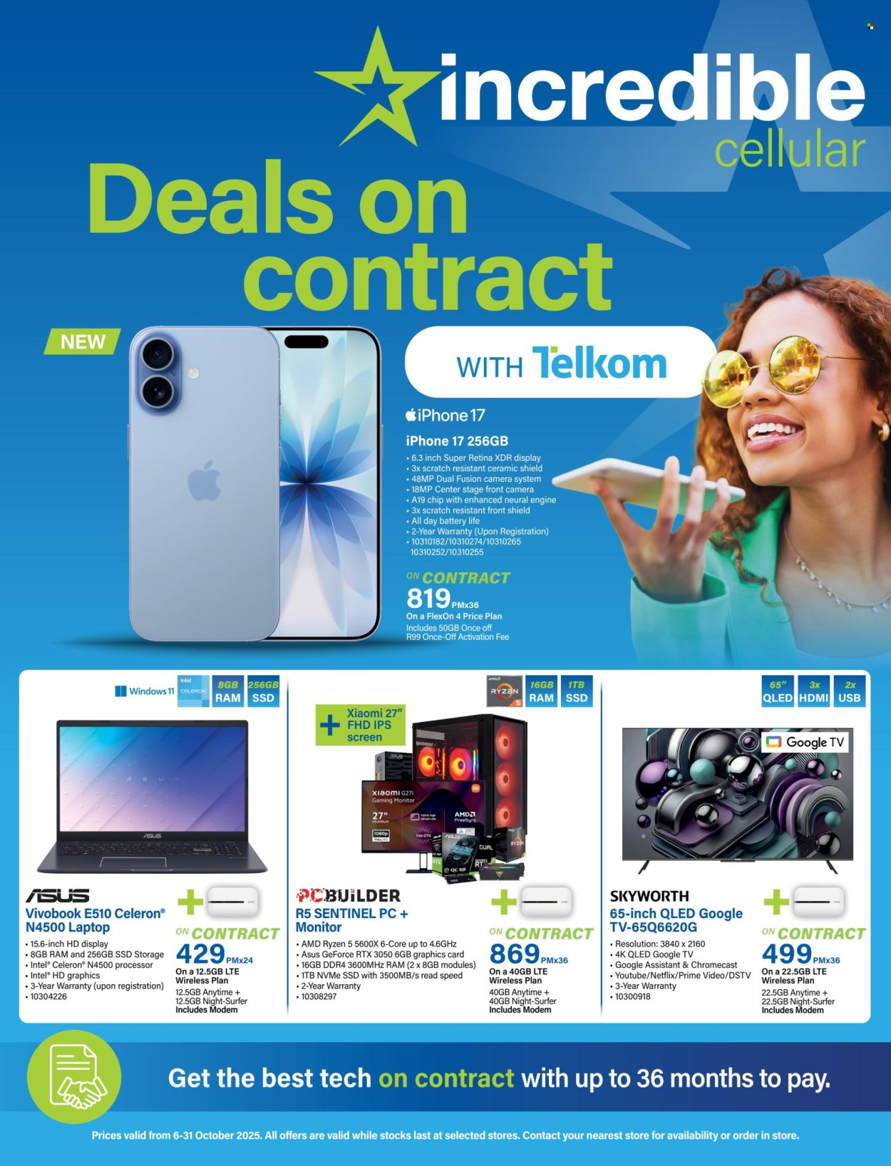 Incredible Connection specials - 06/10/2025 - 31/10/2025. Page 1