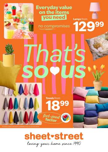 Sheet Street catalogue  - 01/10/2025 - 31/10/2025.