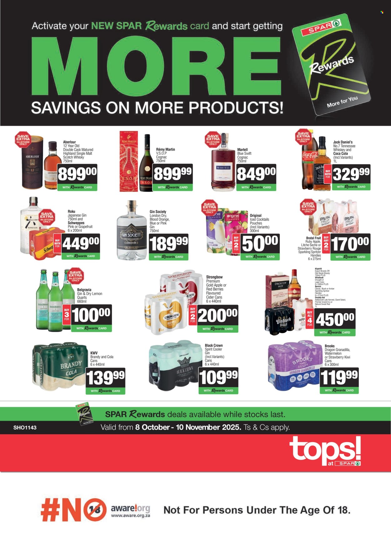 TOPS at SPAR specials - 08/10/2025 - 10/11/2025. Page 1