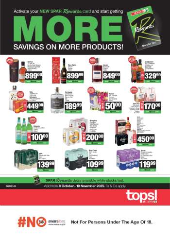 TOPS at SPAR catalogue  - 08/10/2025 - 10/11/2025.