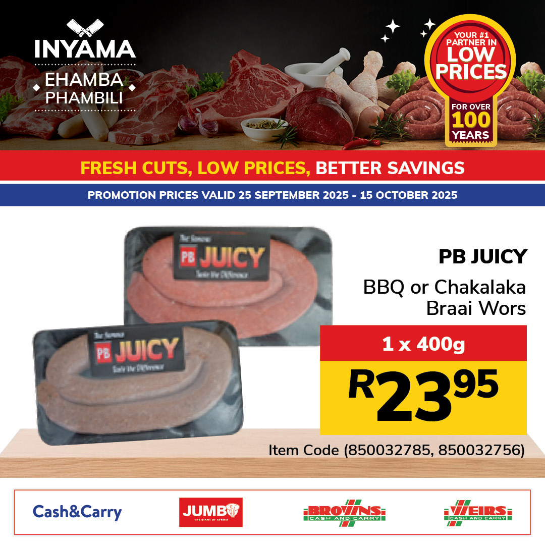 Jumbo Cash & Carry specials - 25/09/2025 - 15/10/2025. Page 3