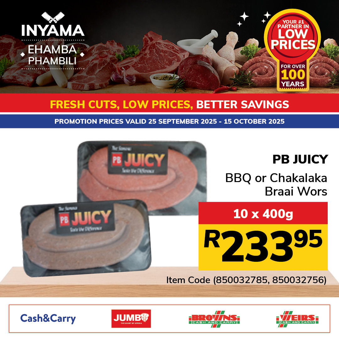 Jumbo Cash & Carry specials - 25/09/2025 - 15/10/2025. Page 4