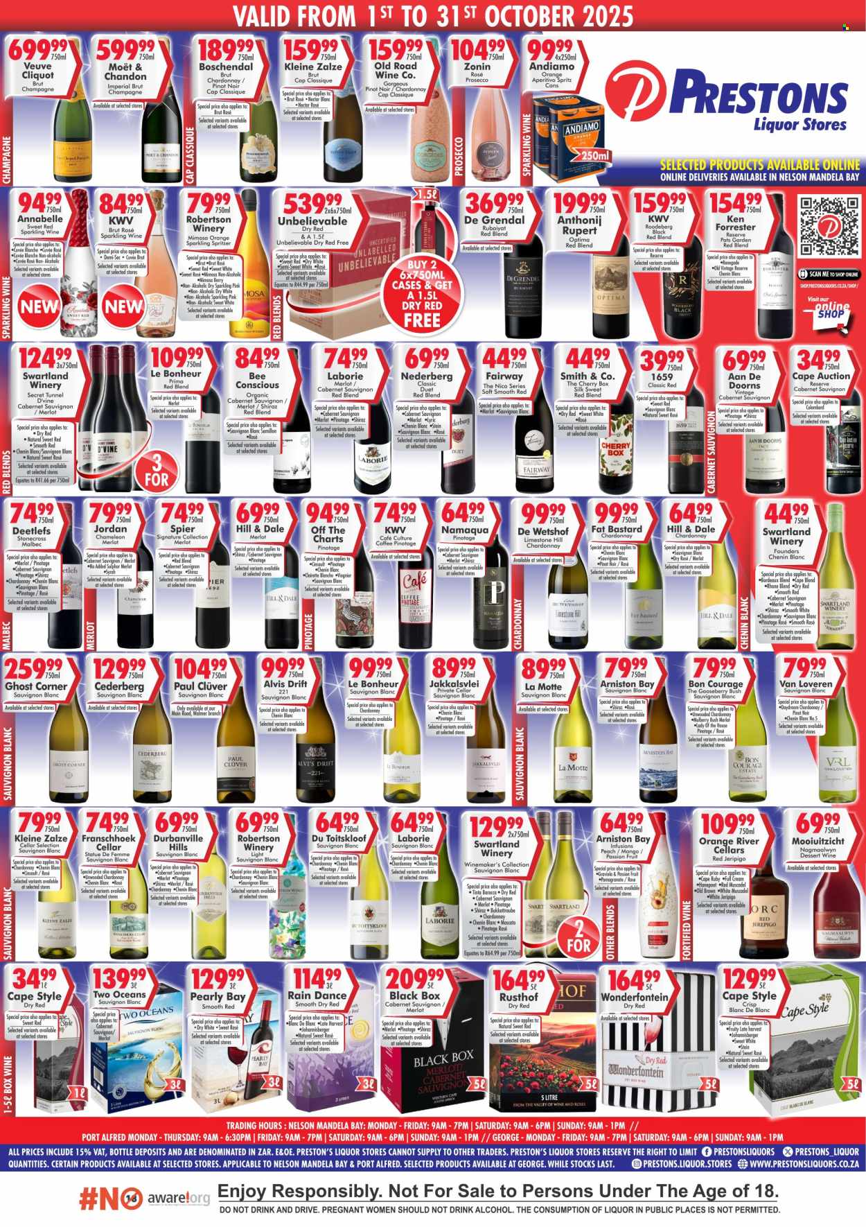 Prestons Liquor Stores specials - 01/10/2025 - 31/10/2025. Page 1