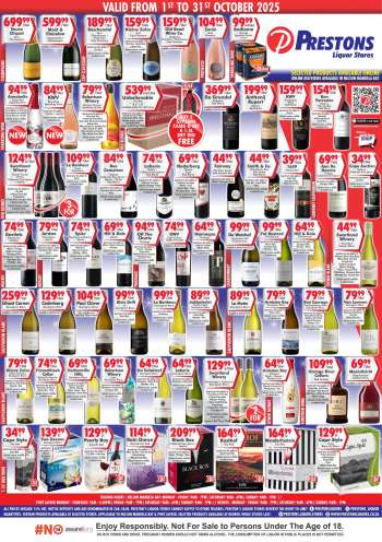 Prestons Liquor Stores catalogue  - 01/10/2025 - 31/10/2025.