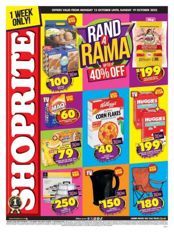 Shoprite catalogue  - 13/10/2025 - 19/10/2025.