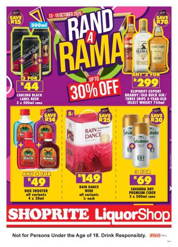 Shoprite catalogue  - 13/10/2025 - 19/10/2025.