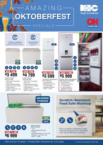 OK Furniture catalogue  - 13/10/2025 - 19/10/2025.