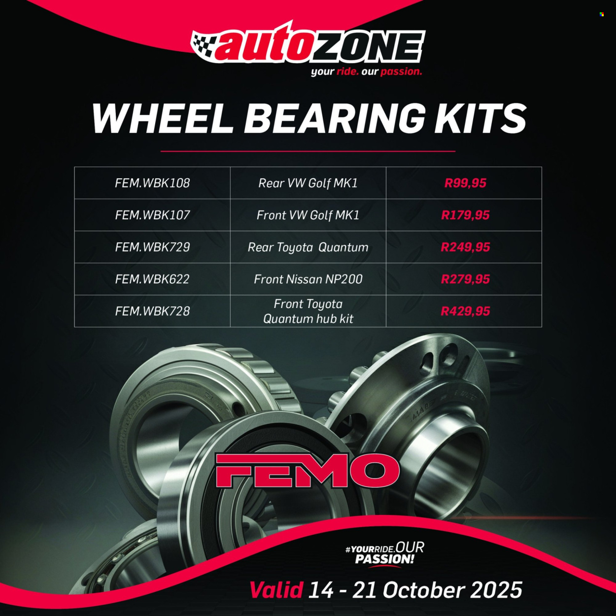AutoZone specials - 14/10/2025 - 21/10/2025. Page 1