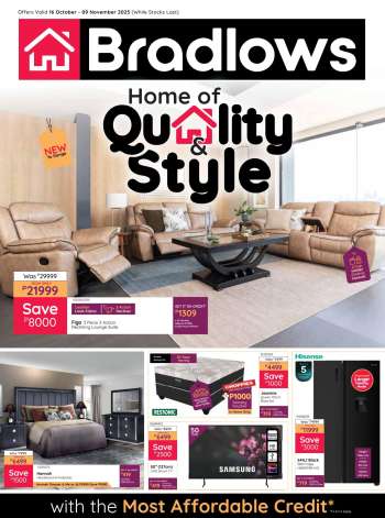 Bradlows catalogue  - 16/10/2025 - 09/11/2025.