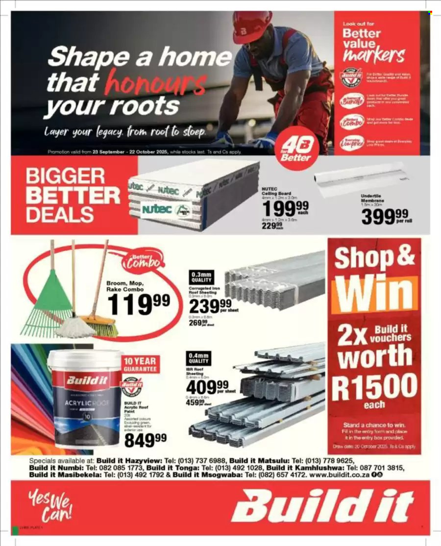 Build It specials - 23/09/2025 - 22/10/2025. Page 1