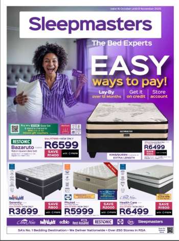 Sleepmasters catalogue  - 16/10/2025 - 09/11/2025.